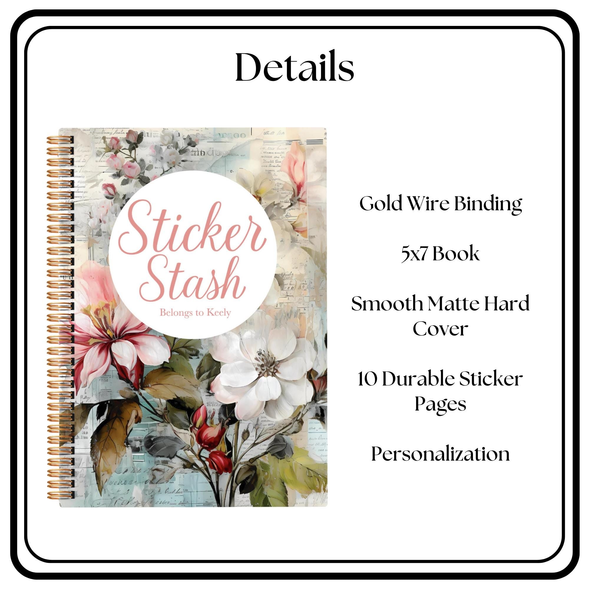 Adult Sticker Book Bundle Stylish Storage For Sticker Lovers Organize Your Stickers Fun and Chic