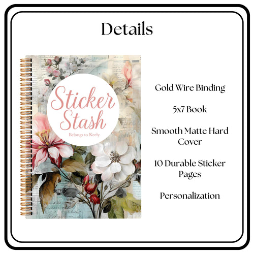 Adult Sticker Book Bundle Stylish Storage For Sticker Lovers Organize Your Stickers Fun and Chic