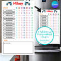 Customizable Daily Routine & Chore Chart For Kids' Responsibility Printable Checklist And Family Planner