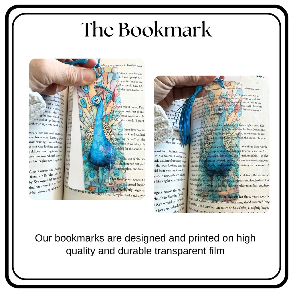 Stain Glass Bookmarks Unique Transparent Bookmark Gift for Book Lovers Unique Bookish Accessories