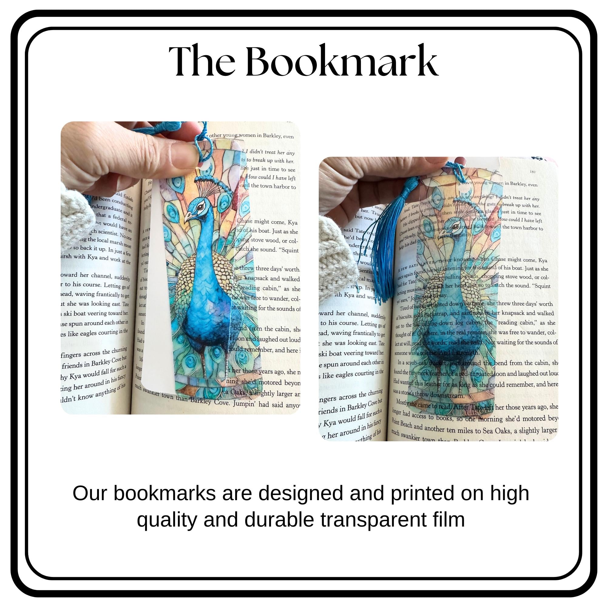 Stain Glass Bookmarks Unique Transparent Bookmark Gift for Book Lovers Unique Bookish Accessories