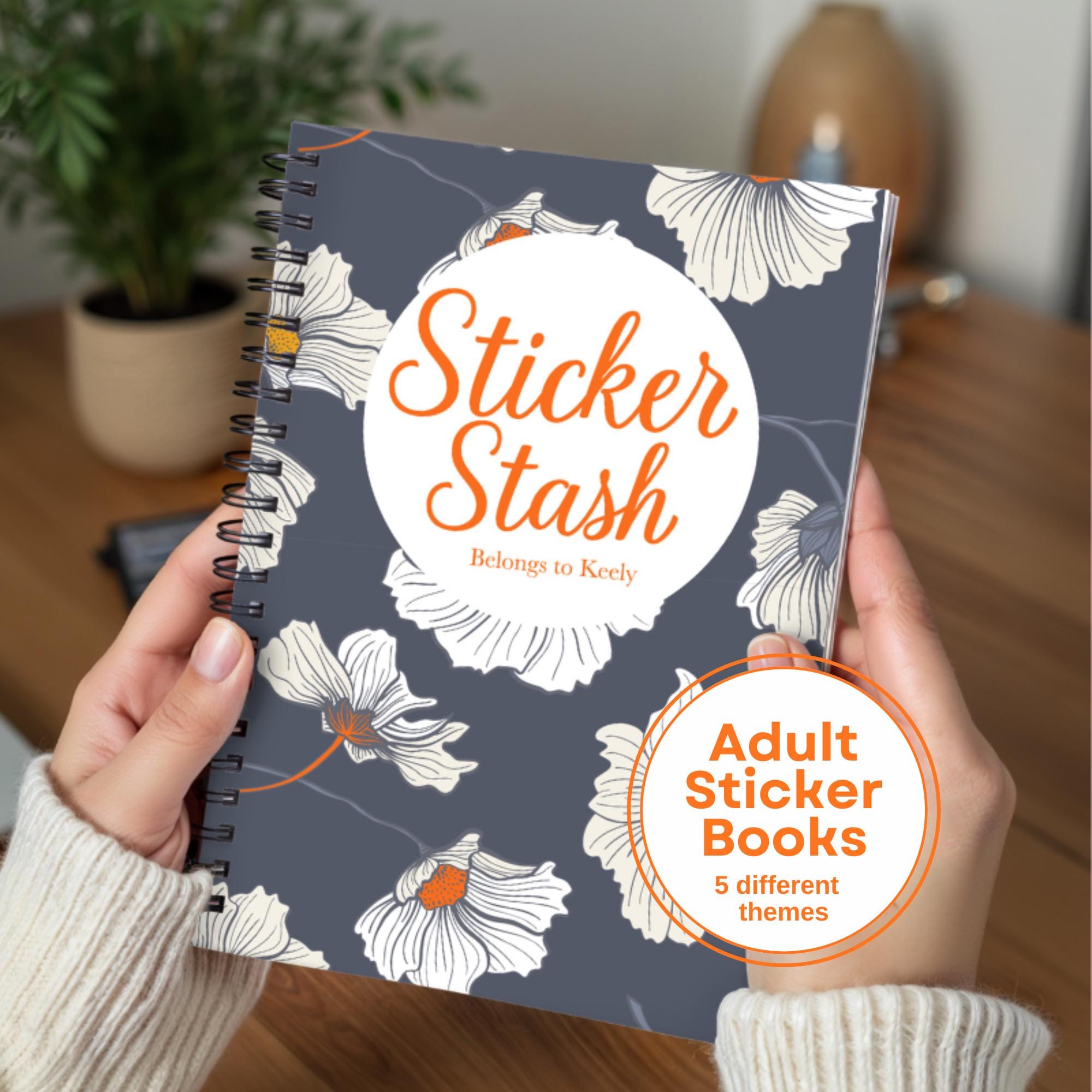 Adult Sticker Book Bundle Stylish Storage For Sticker Lovers Organize Your Stickers Fun and Chic