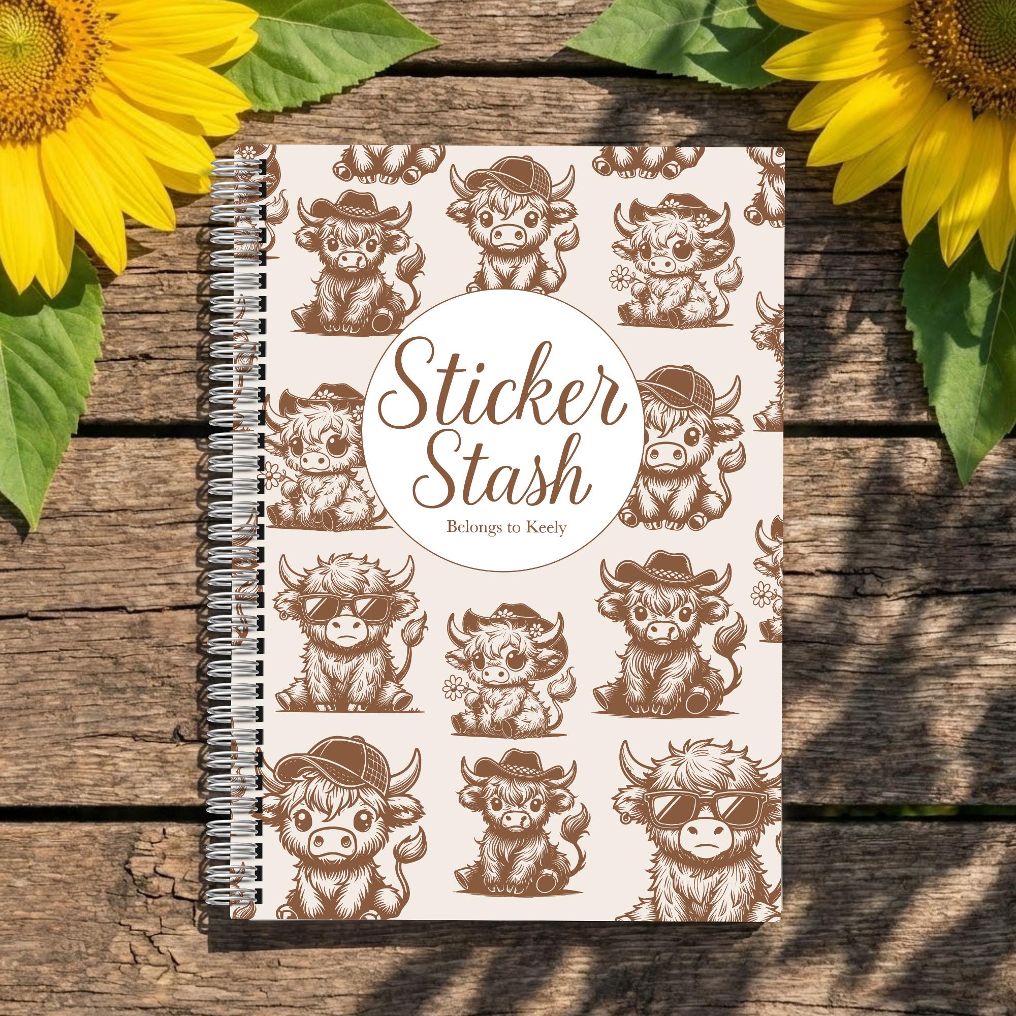Adult Sticker Book Bundle Stylish Storage For Sticker Lovers Organize Your Stickers Fun and Chic