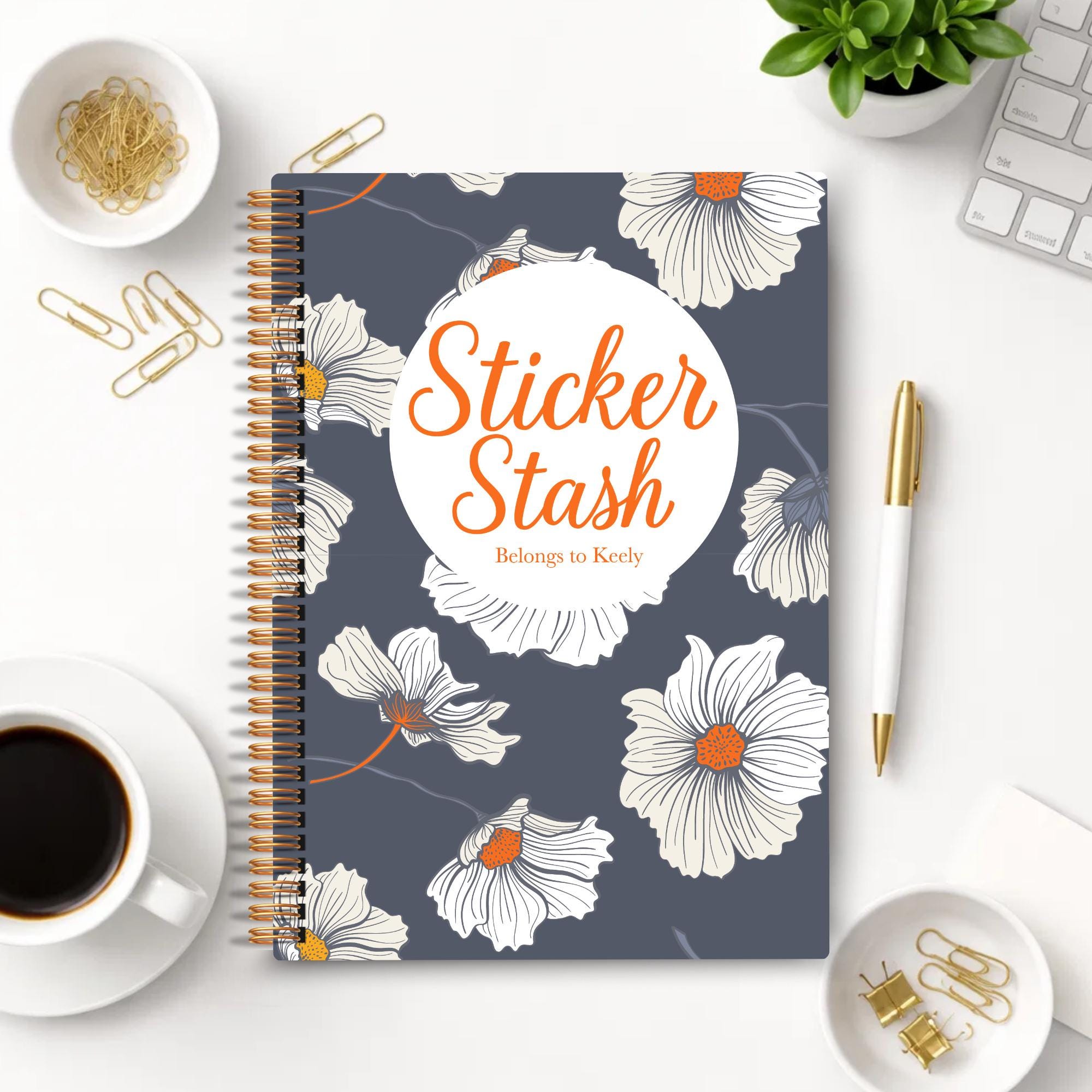 Adult Sticker Book Bundle Stylish Storage For Sticker Lovers Organize Your Stickers Fun and Chic