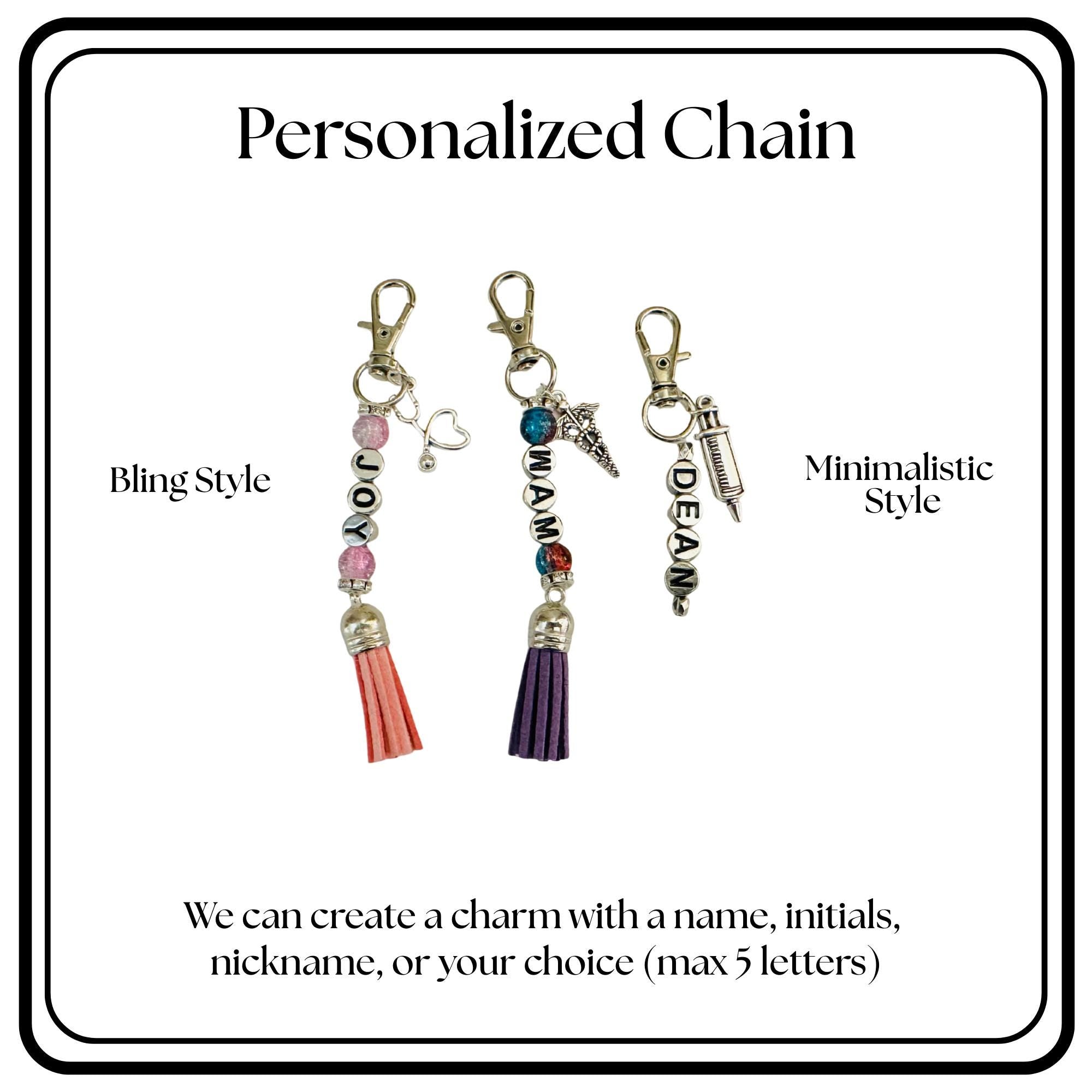 Personalized Nursing Badge Pens Set Mini Pens Keychain Accessories Gift Reel Tools for Medical Professionals