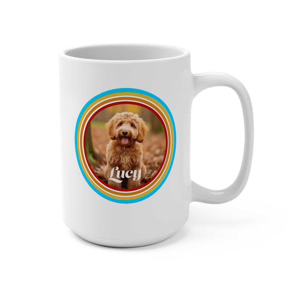 Personalized Dog Mom or Dad Mug Pet Gift Custom Dog Lover Coffee Cup Unique Dog Parent Present for Pet Owners Retro Designed Mug