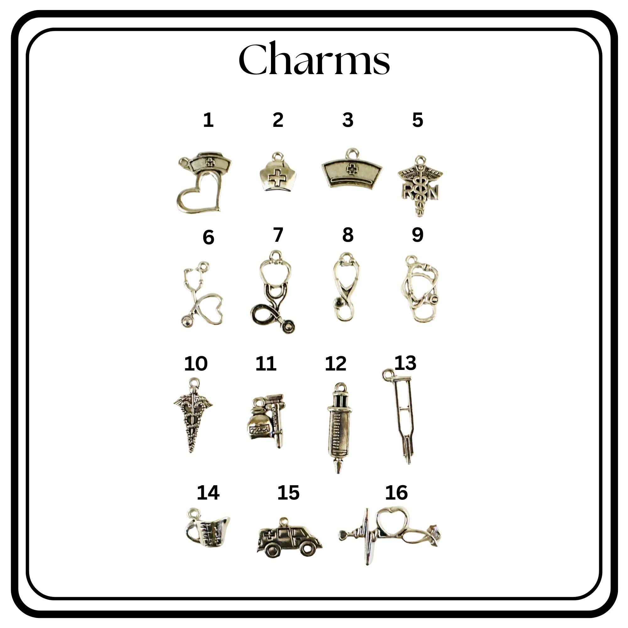 Personalized Nursing Badge Pens Set Mini Pens Keychain Accessories Gift Reel Tools for Medical Professionals