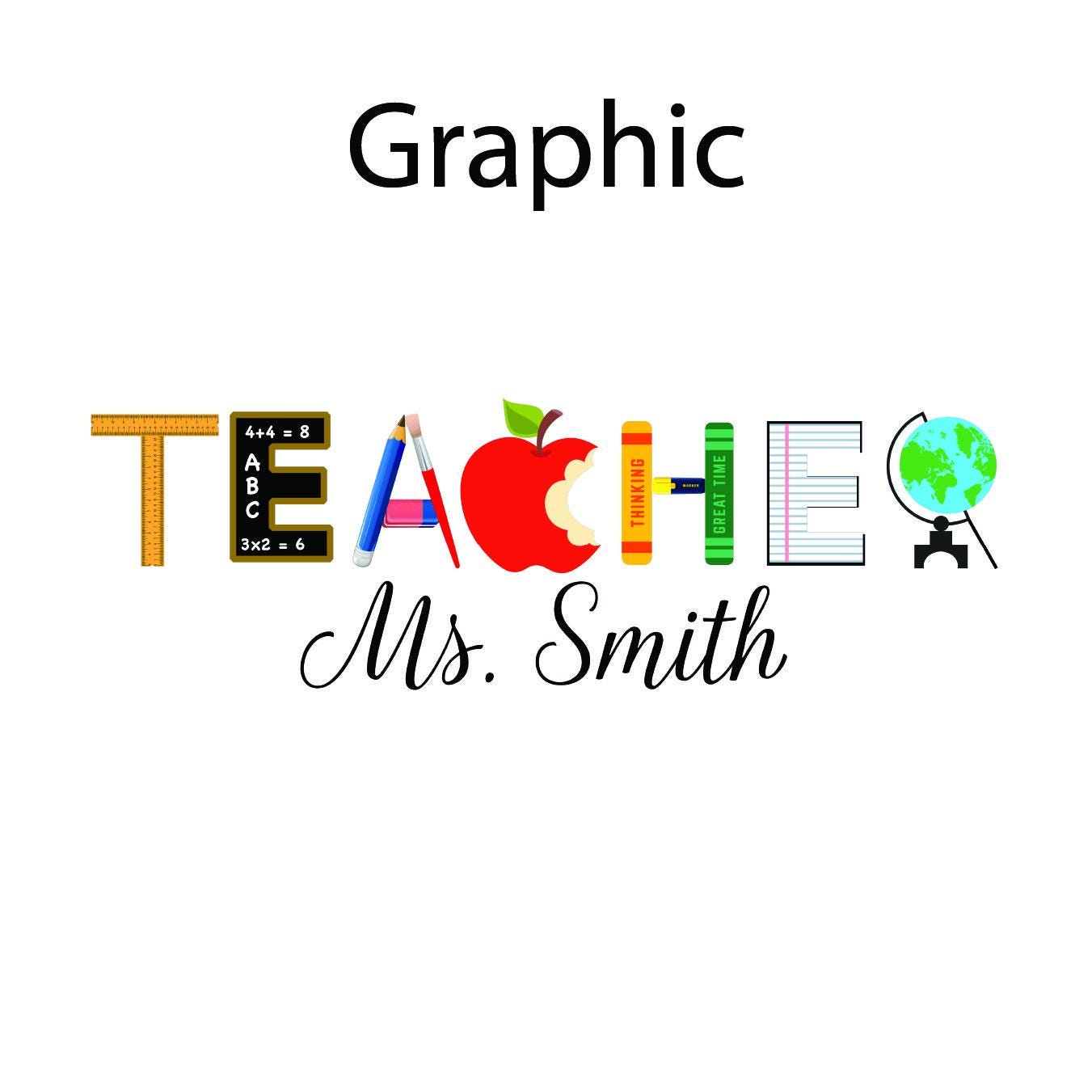 Personalized Teacher Notepad Gift Set  Desk Accessory Teacher Gift Classroom Decor Office Organization Desk Nameplate Custom