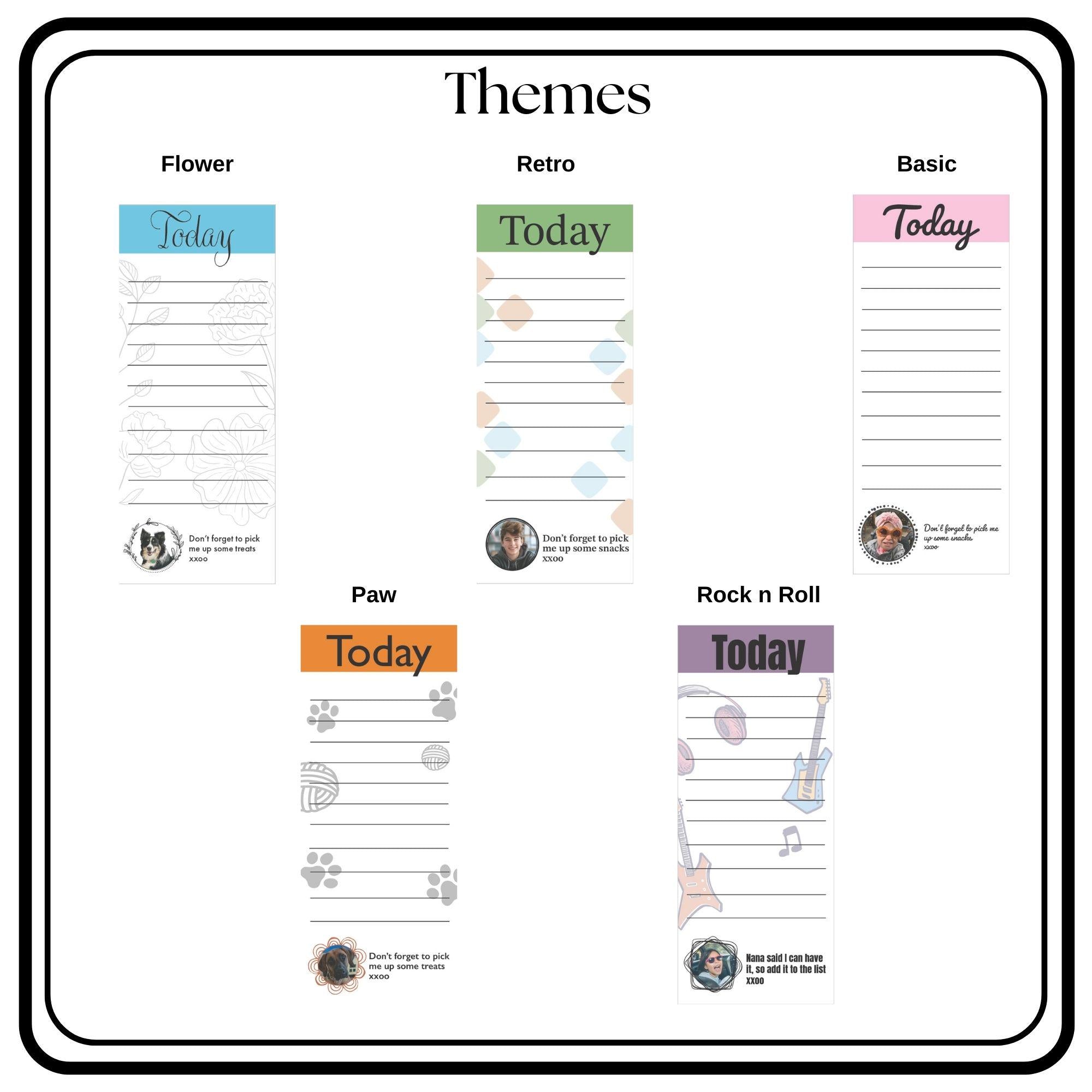 Personalized Photo Notepad Custom Stationery Gift for Family Pet Photo Notepad Unique Writing Pad