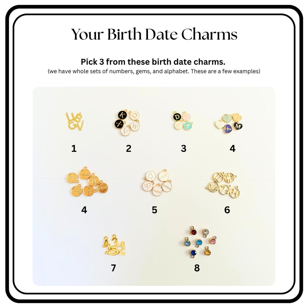 Macrame Keychain Charms Gift Idea For Her Present Accessory Bag Charm Initial Birthstone  Decoration Handbag Set