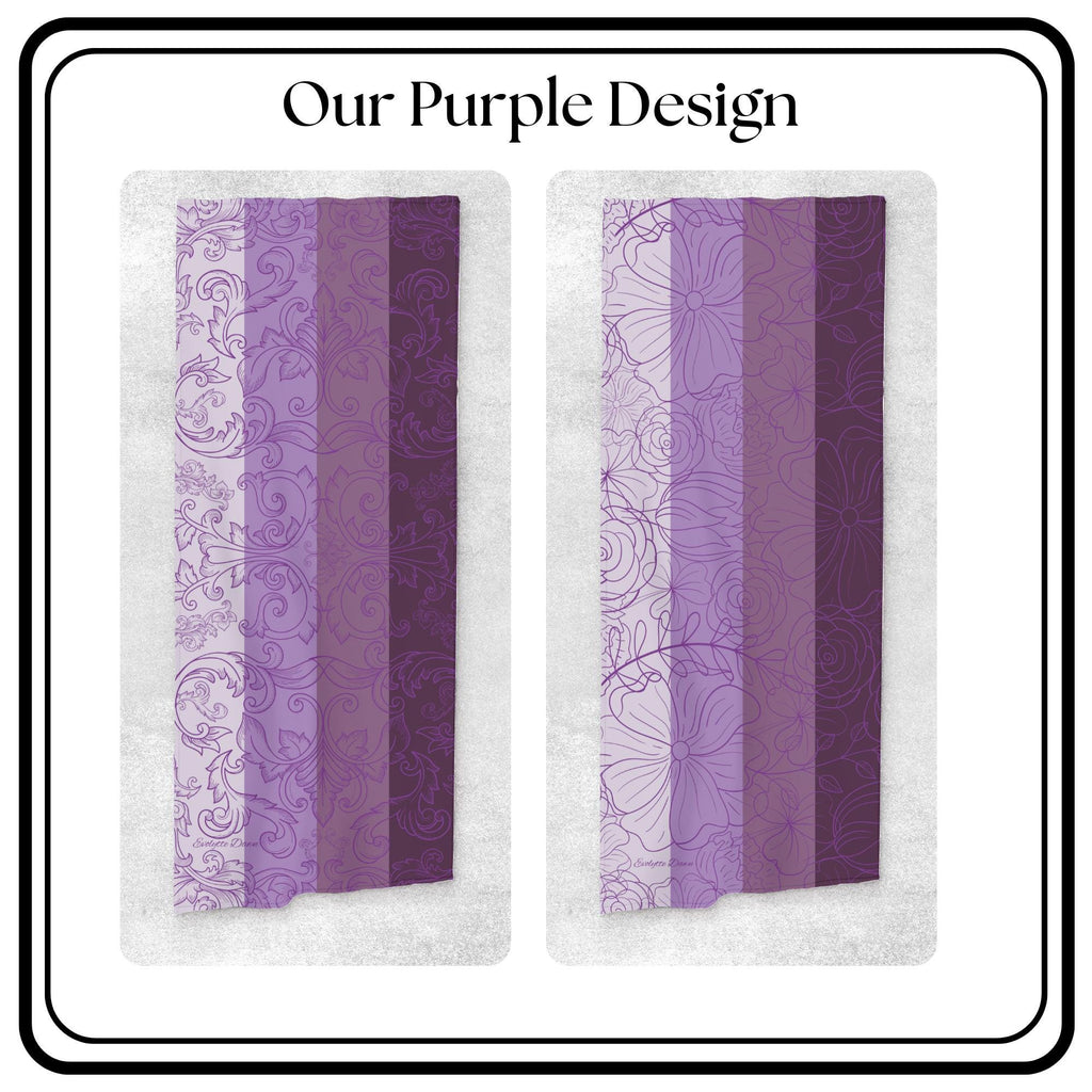 Personalized Scarf Fashion Accessory Personalized Gift Idea For Women Neck Wrap Style Bandana Flower Pattern Custom Design Filigree Detail