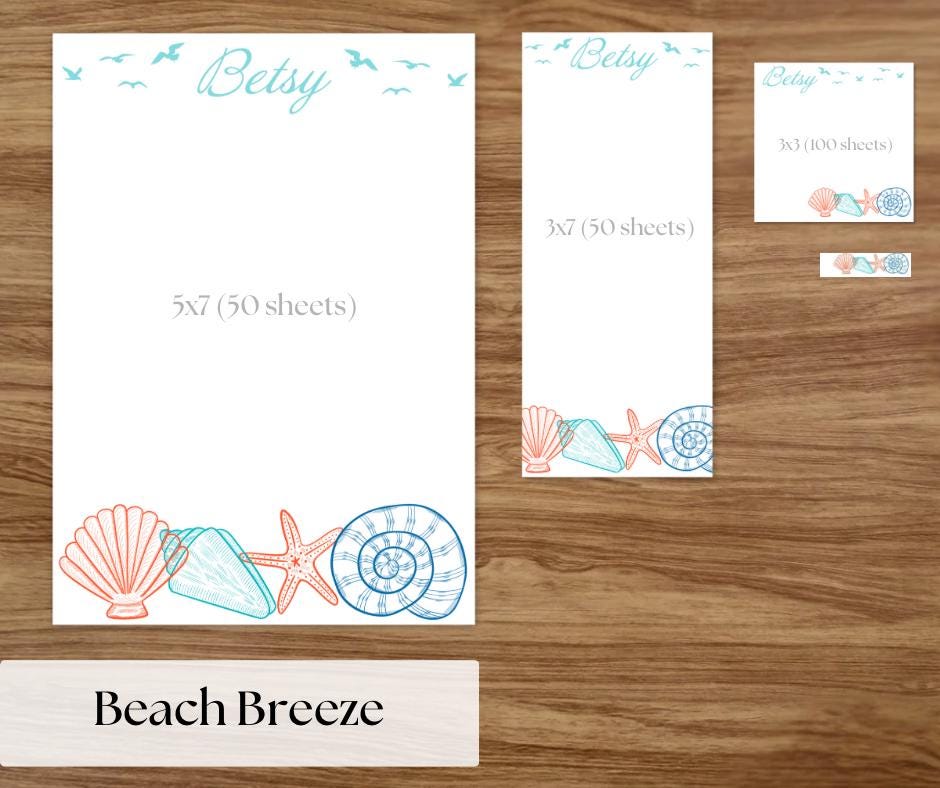 Personalized Stationery For Women Notepad Set Gift for Her Bridal Gift Wedding Planning Custom Design Paper Product