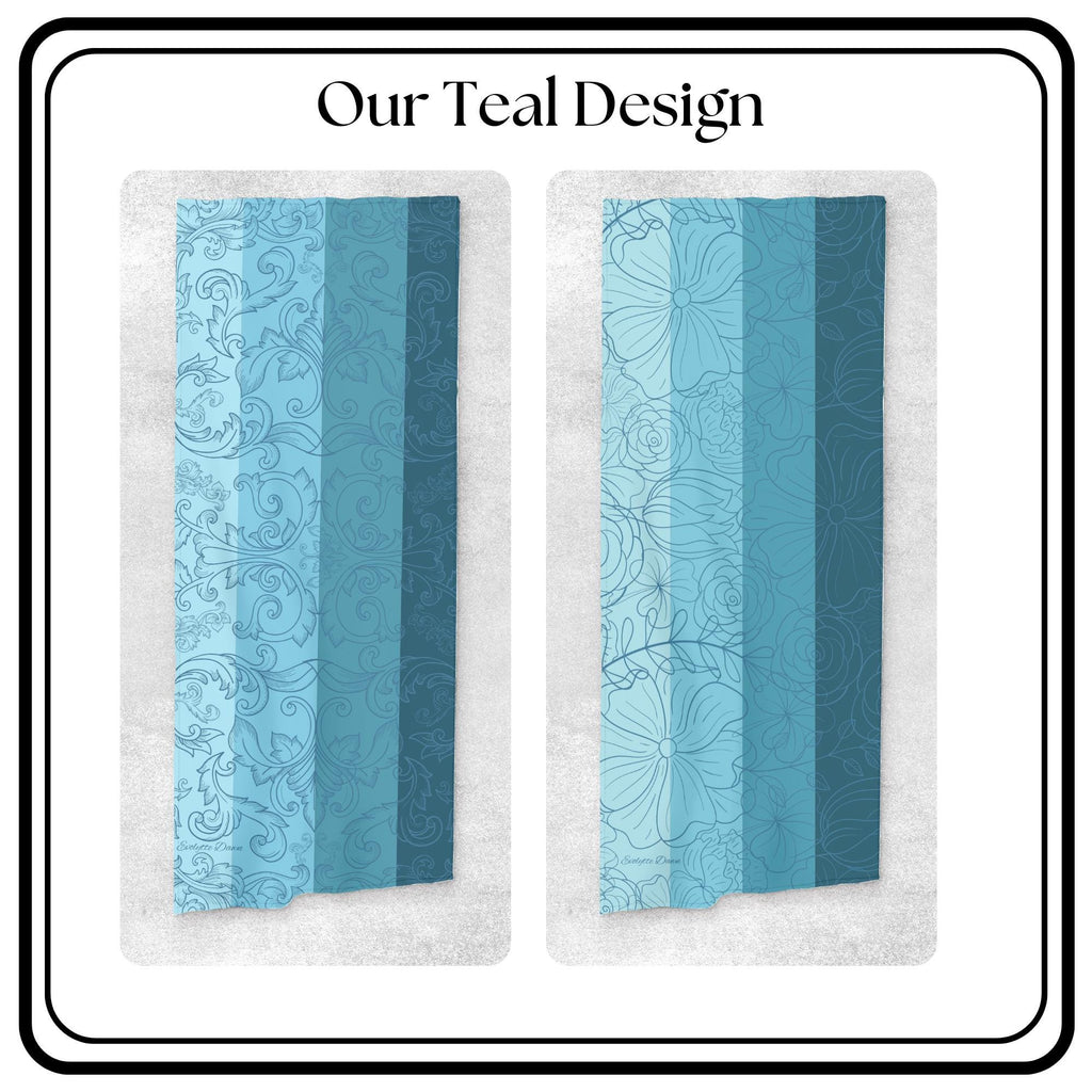 Personalized Scarf Fashion Accessory Personalized Gift Idea For Women Neck Wrap Style Bandana Flower Pattern Custom Design Filigree Detail