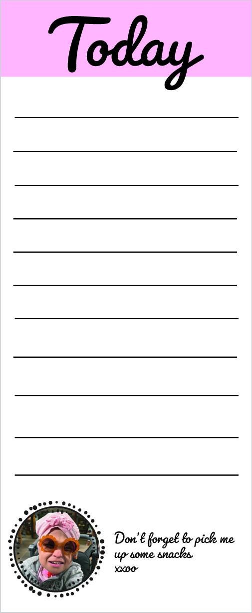 Personalized Photo Notepad Custom Stationery Gift for Family Pet Photo Notepad Unique Writing Pad