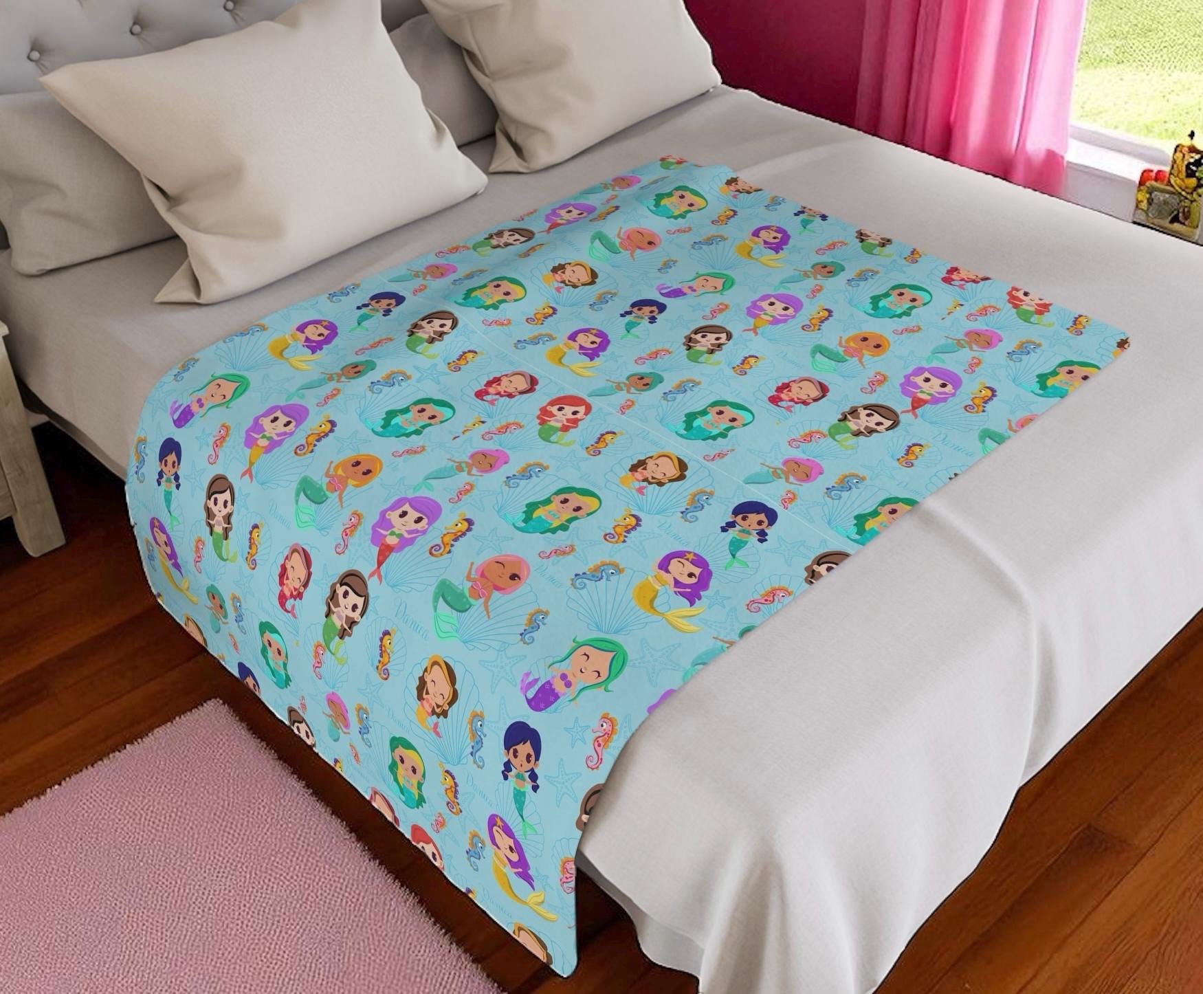 Personalized Kid Bedding Set Custom Soft Blanket Pillow Case Comfort Gift Child Name Nursery Decor Bedroom Theme Collection