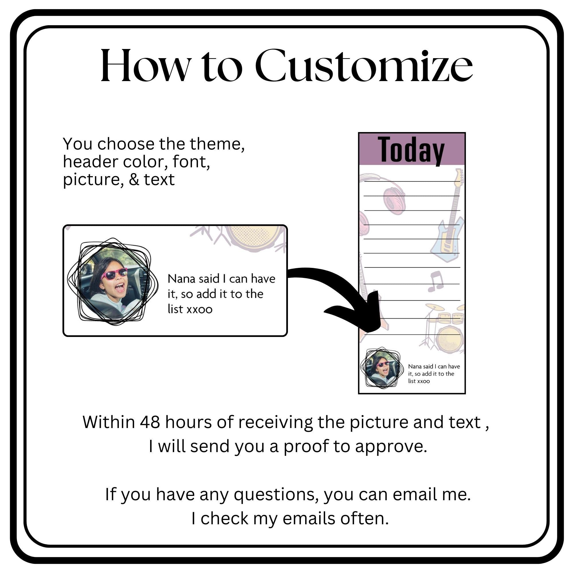 Personalized Photo Notepad Custom Stationery Gift for Family Pet Photo Notepad Unique Writing Pad