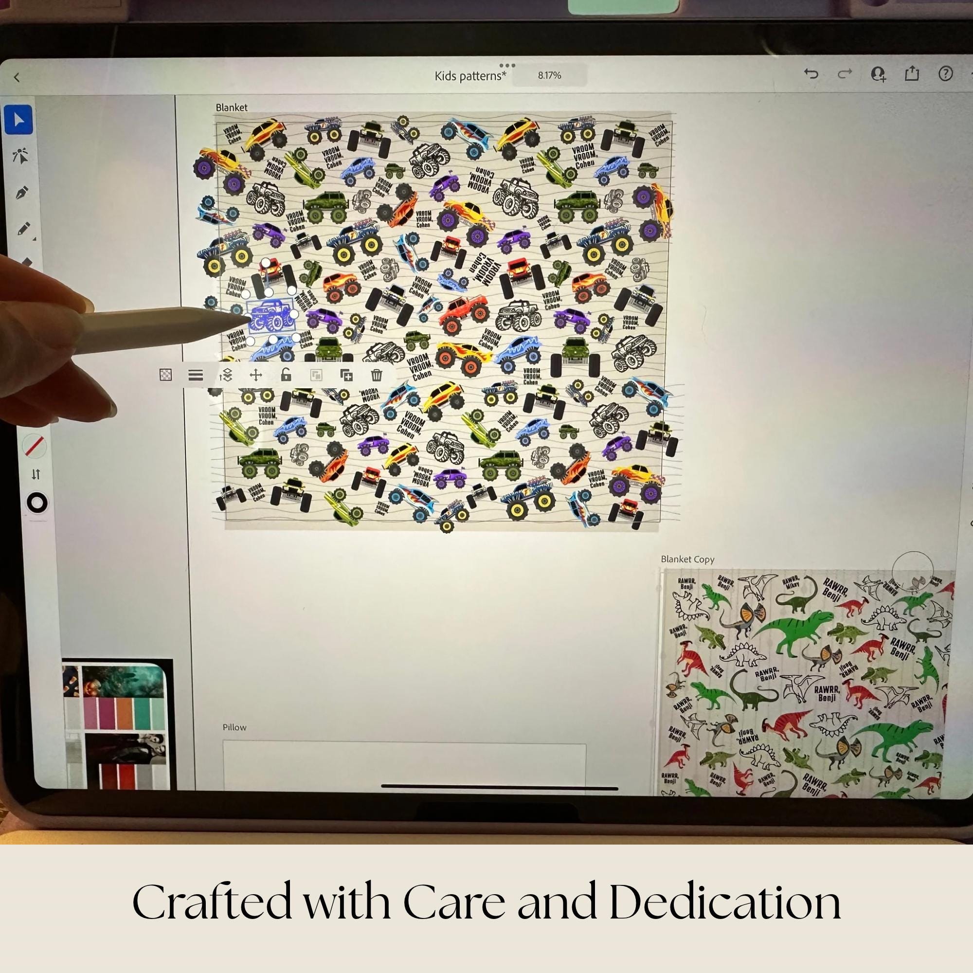 Personalized Kid Bedding Set Custom Soft Blanket Pillow Case Comfort Gift Child Name Nursery Decor Bedroom Theme Collection