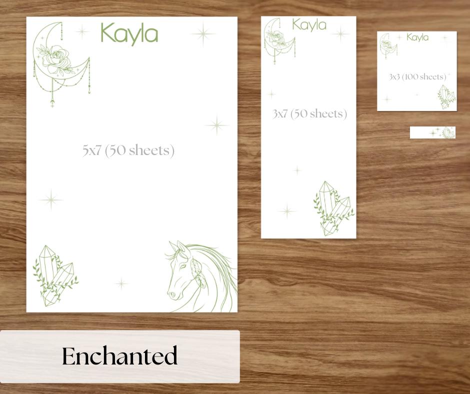 Personalized Stationery For Women Notepad Set Gift for Her Bridal Gift Wedding Planning Custom Design Paper Product